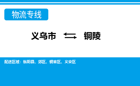 义乌市到铜陵物流专线-义乌市至铜陵货运公司